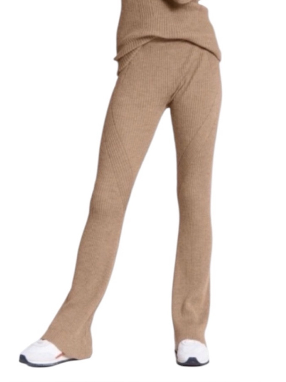 Rag & Bone Emory Camel Ribbed Merino Wool‎ Pull On Pants Small
